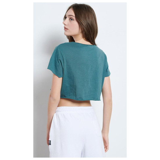 Bodytalk Γυναικεία κοντομάνικη μπλούζα Cropped